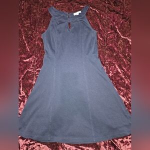 New York & Company Navy Blue Sleeveless Halter Dress- Size XS